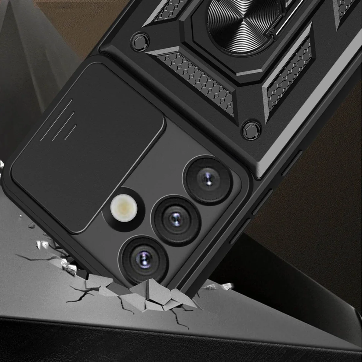 MG Hybrid Armor Camshield kryt na Samsung Galaxy Z Fold 7, čierny