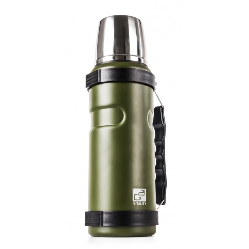 G21 Termofľaša na pitie, 1000 ml, zelená s rukoväťou na pitie, 1000 ml, zelená s rukoväťou G21TL1Z