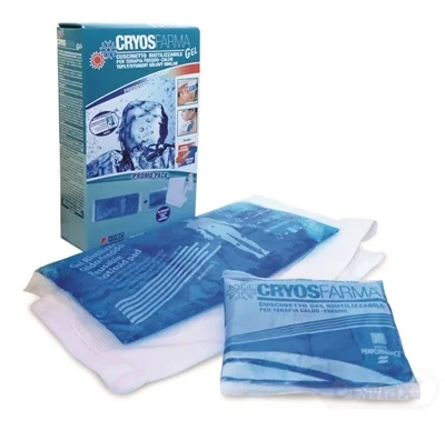 CRYOS FARMA 1×2 ks, gélové vankúšiky 12x12 cm, 27x12 cm