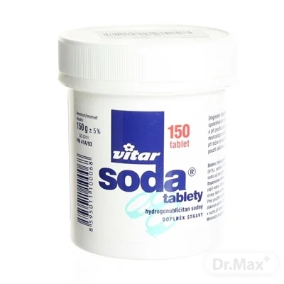 VITAR sóda tablety 1×150 ks, hydrogénuhličitan sodný