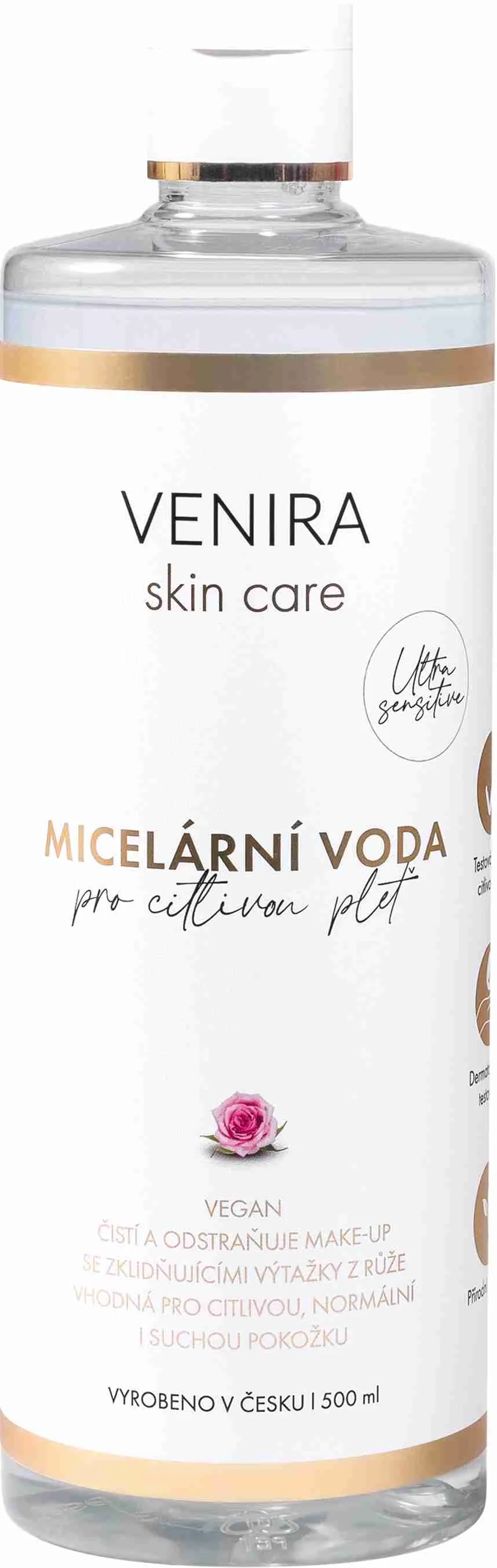 VENIRA Micelárna voda pre citlivú pleť 1×500 ml, micelárna voda