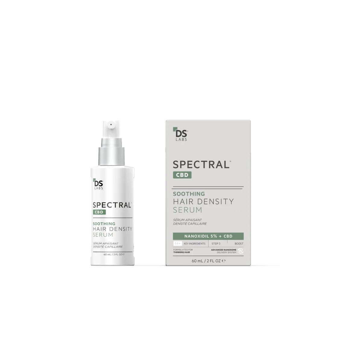 DS Laboratories sérum proti vypadávaniu vlasov s Nanoxidilom SPECTRAL CBD 60 ml 1×60 ml, sérum proti vypadávaniu vlasov