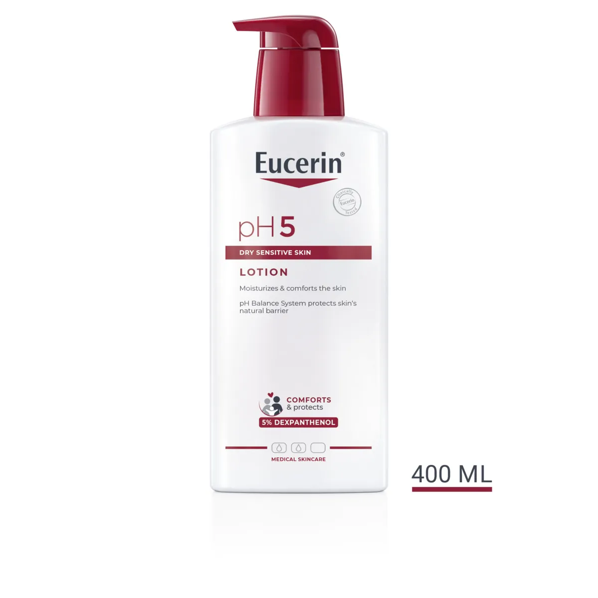 Eucerin pH5 Telové mlieko 1×400 ml, pre citlivú pokožku