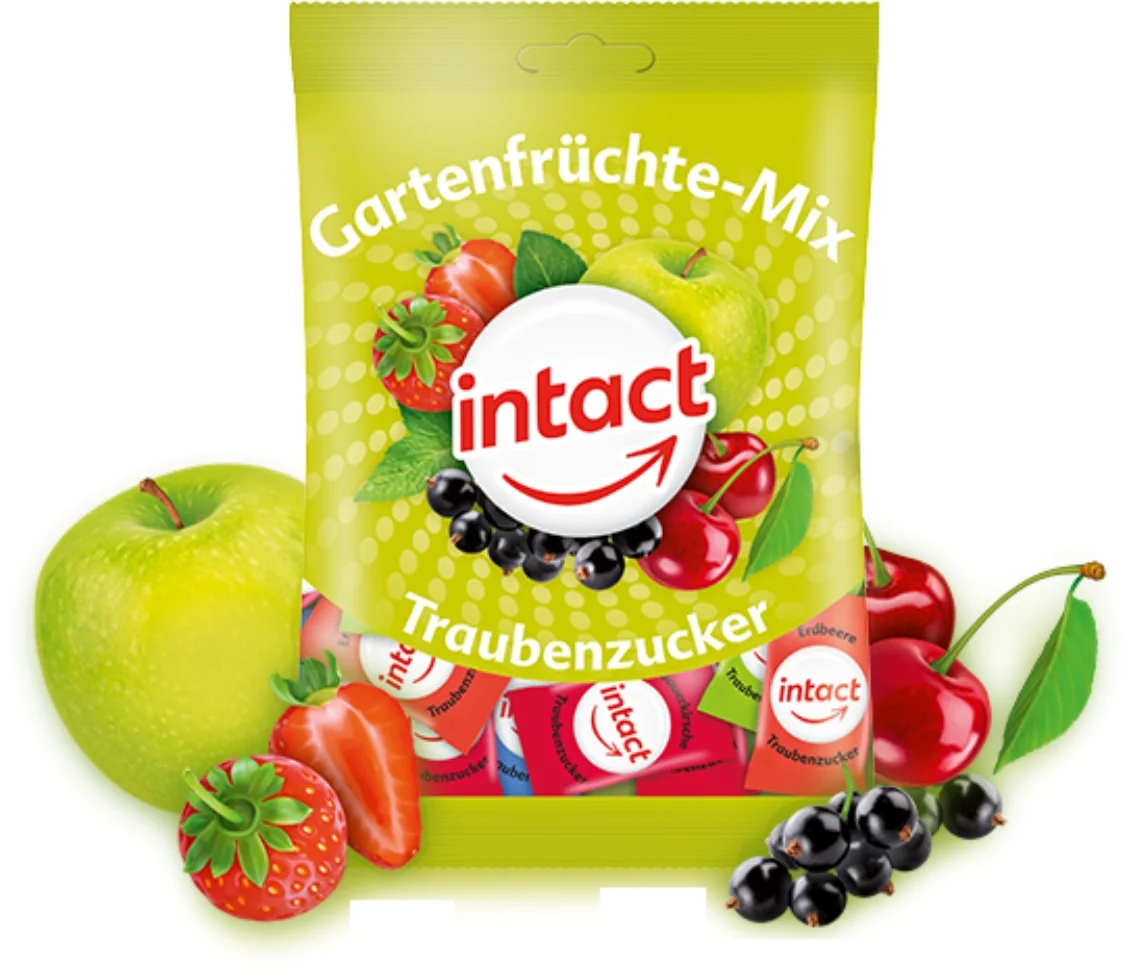 INTACT GARTEN MIX hroznový cukor príchuť ovocia 75 g