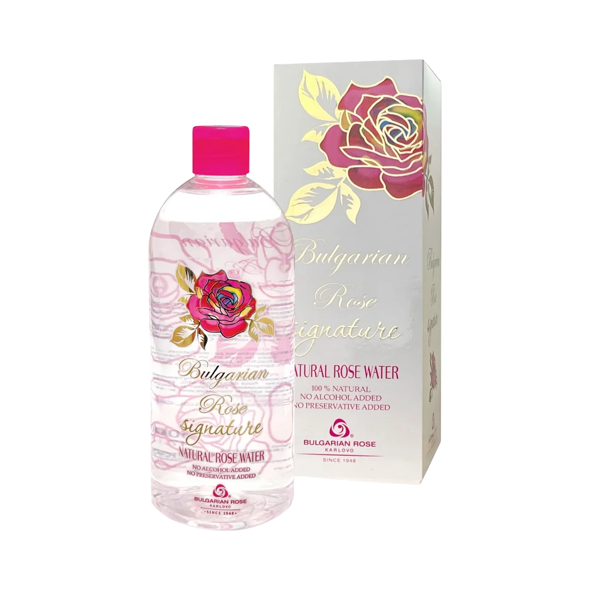 BULGARIAN ROSE SIGNATURE prírodná ružová voda 500 ml - Bulgarian Rose Karlovo