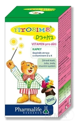 Pharmalife Vitamín D3 + K2 pre deti 1×30 ml, výživový doplnok
