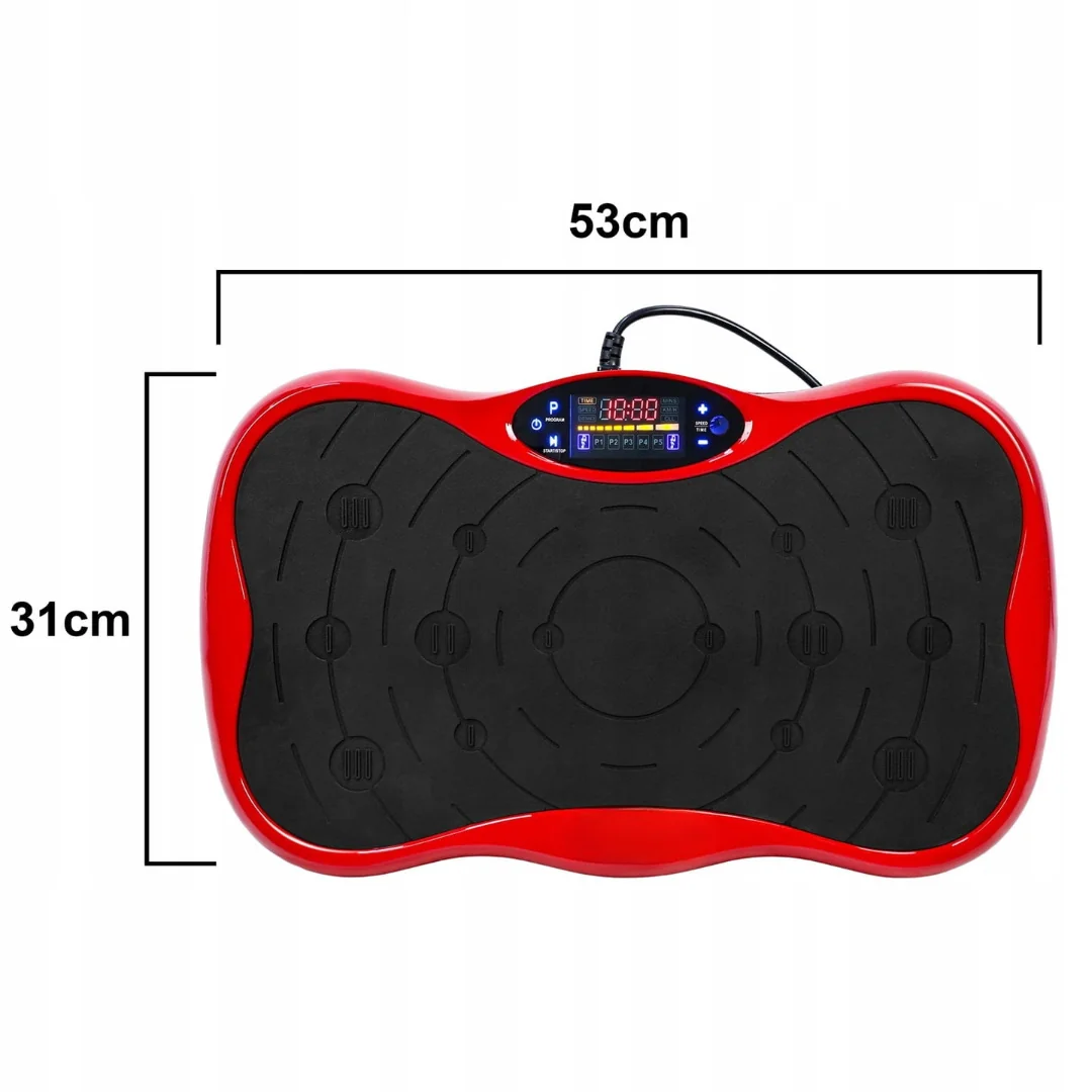 Livefy Vibro Fit vibračná plošina na cvičenie, červená