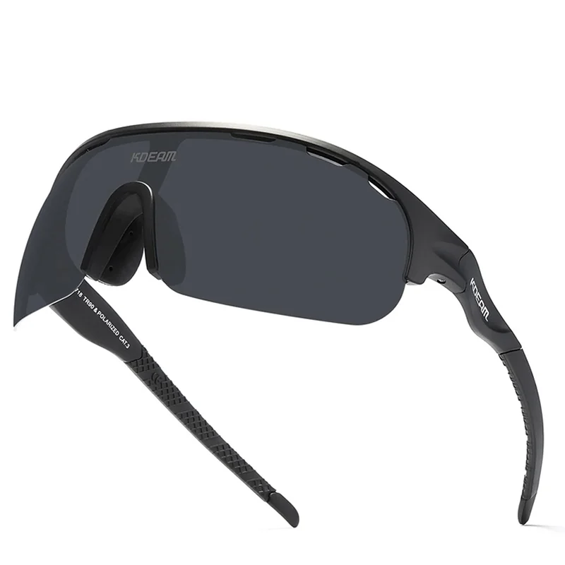 KDEAM Lansing 01 cyklistické okuliare, Black / Black
