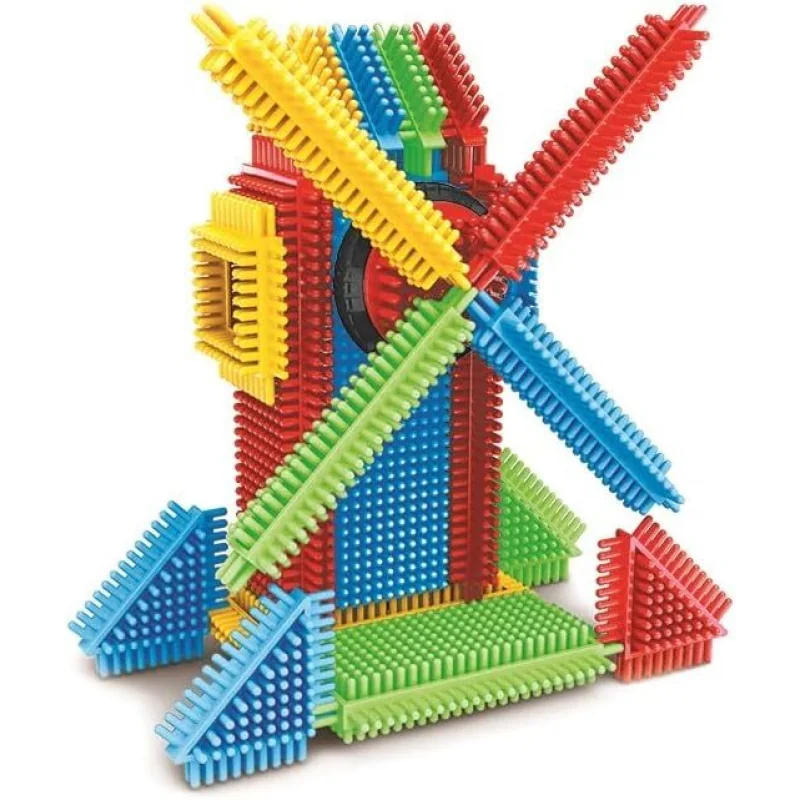 Miniland Pegy Bricks Veterný mlyn Kreatívna stavebnica s pohyblivým mechanizmom (STEM hra) MLZ46063