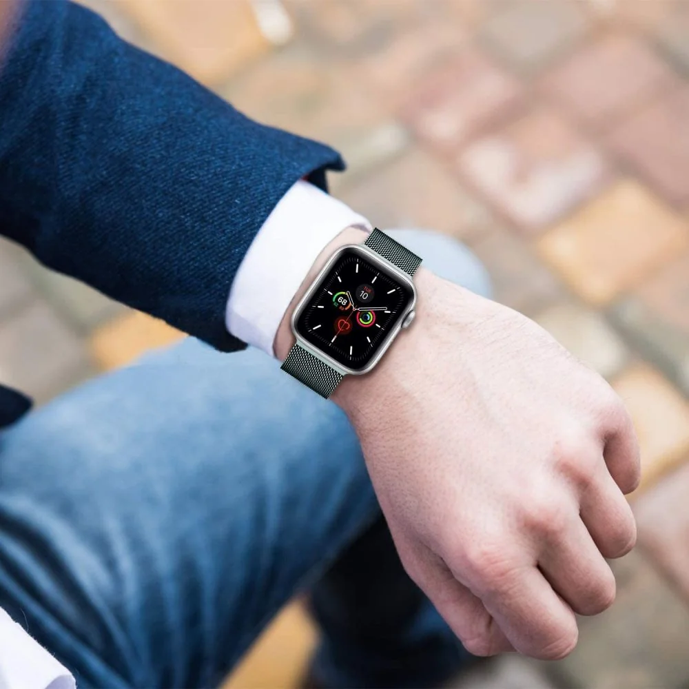 Tech-Protect Milanese remienok na Apple Watch 38/40/41mm black