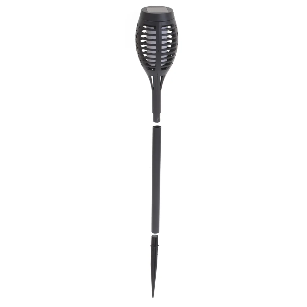 Solárne záhradné lampy 4 ks – LED baterky 12 LED, osvetlenie chodníkov a altánkov