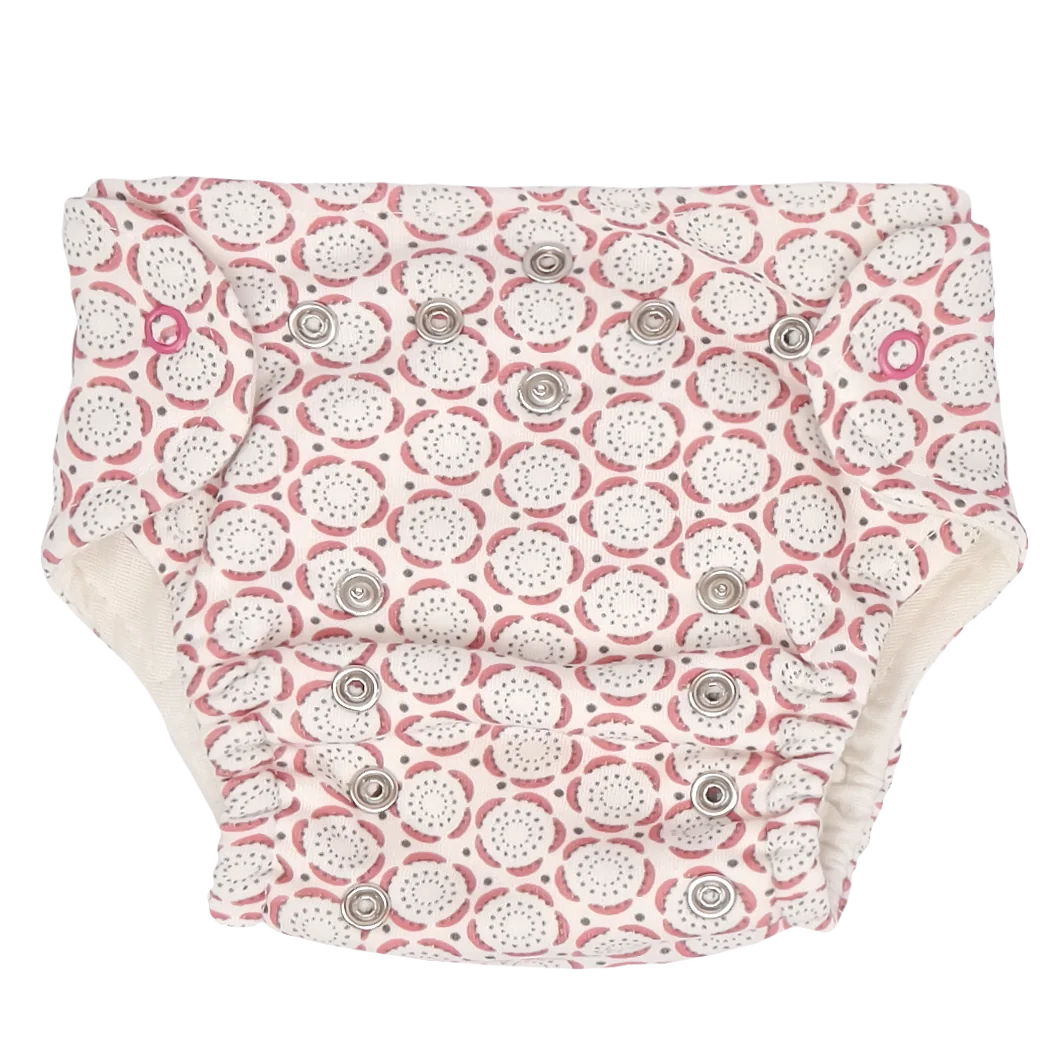Mamatti Látková plienka EKO sada - nohavičky + 2 x plienka, veľ. 5-14 kg, Rozeta