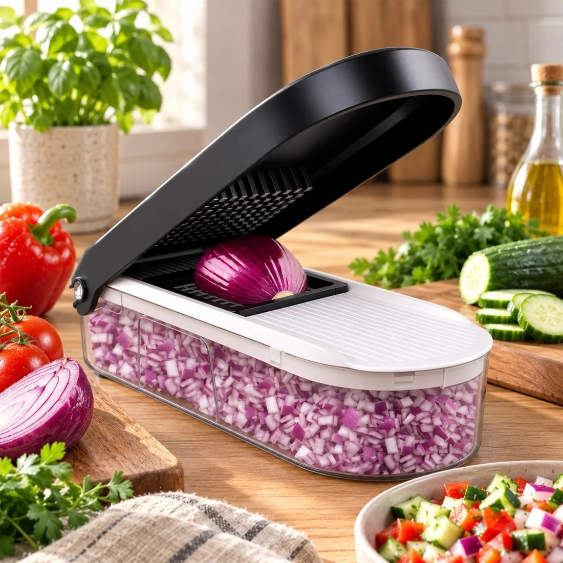 MG Slicer multifunkčný krájač na zeleninu, čierny