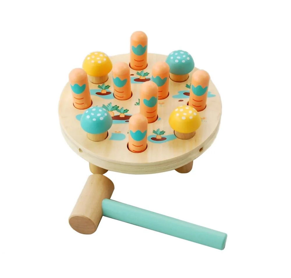 Adam Toys Drevená zatĺkačka - mrkvovej pole