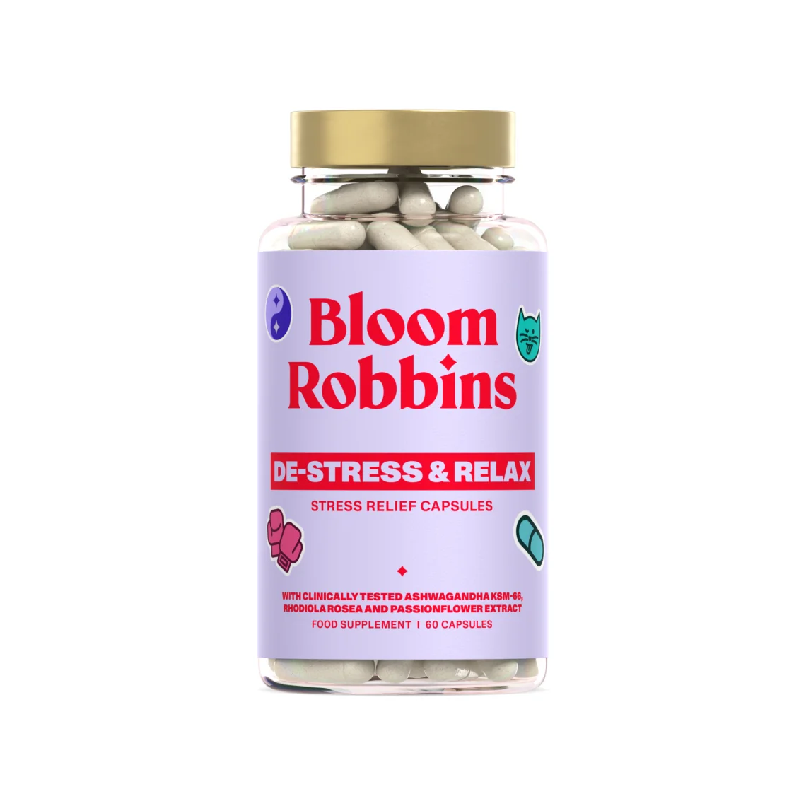 STRESS NO MORE - VITAMÍNY PROTI STRESU S ASHWAGANDHOU - Kapsule 60 cps