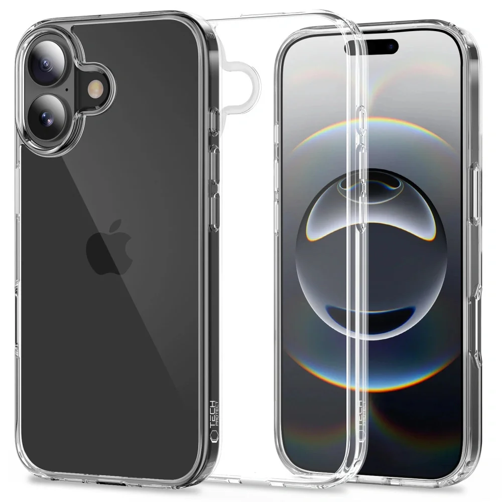 Tech-Protect FlexAir Hybrid kryt na iPhone 17, priesvitný