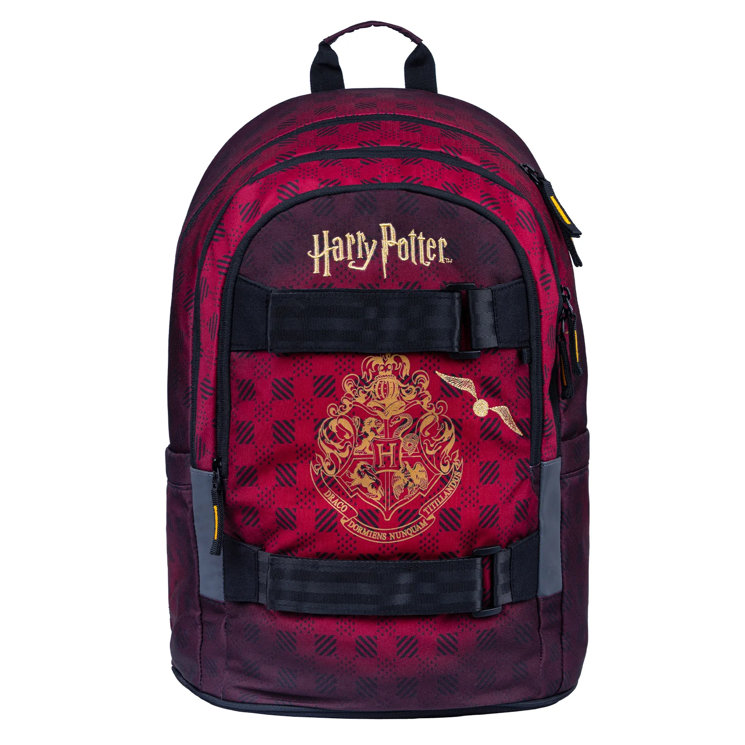 Baagl Školský batoh Skate Harry Potter Bradavice vínový 26 l, ergonomický