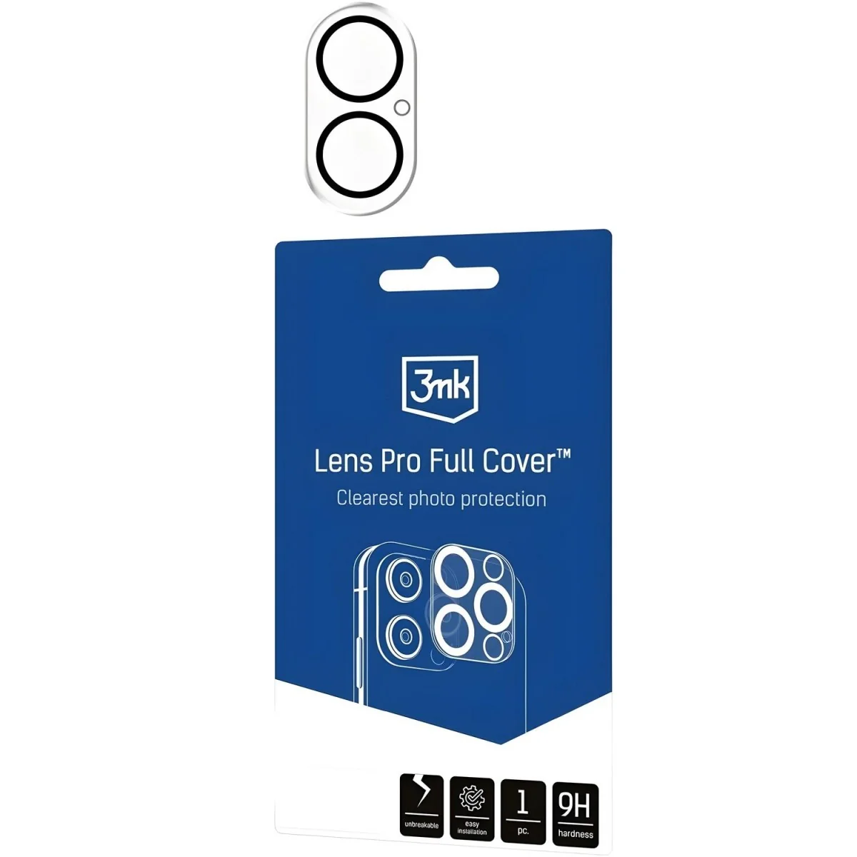 Ochranné sklo na kameru 3mk Lens Pro Full Cover 1 ks