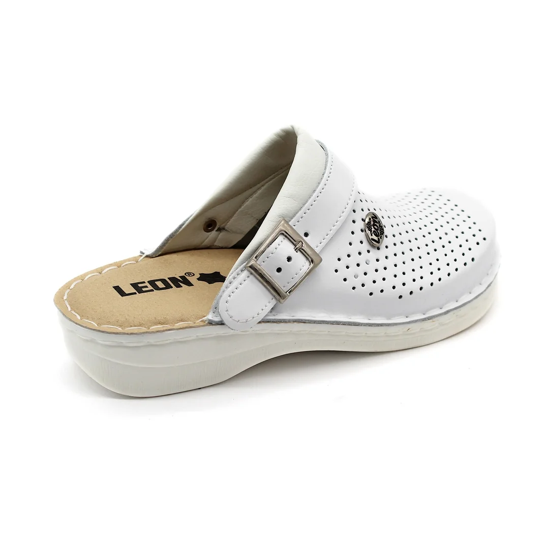 Leon V202 Dámska pracovná celokožená zdravotná obuv 38 - 24cm, čierna, 3,5 cm
