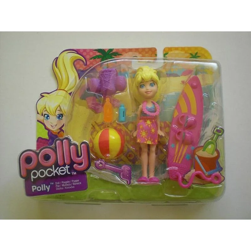 MATTEL - Polly Pocket - Plážová Bábika A Doplnky