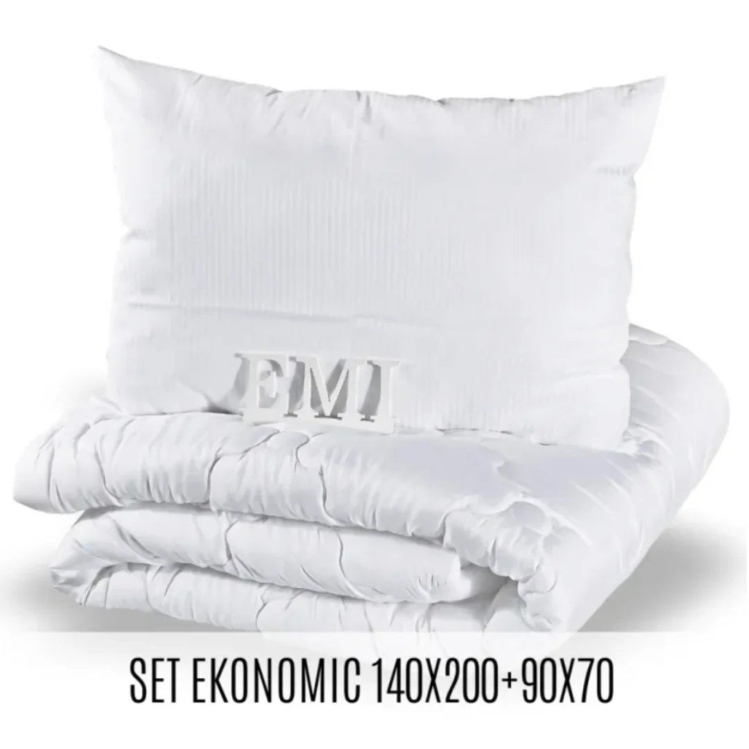 EMI Set prikrývky a vankúša Ekonomic 140x200 70x90 1×1 ks, set prikrývky a vankúša