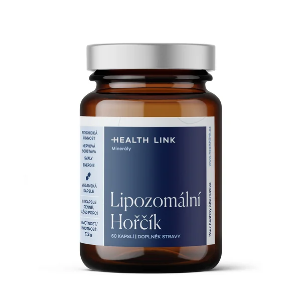 HEALTH LINK Lipozomálny horčík 1×60 cps, výživový doplnok