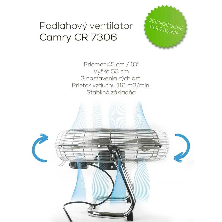 Podlahový ventilátor Camry CR 7306
