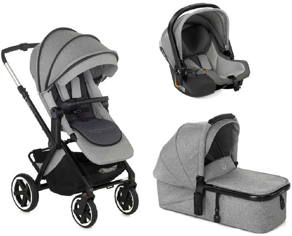 JANÉ Kočík kombinovaný 3v1 Crosslight Pro + Micro Pro 2 + Koos Isize autosedačka Dim Grey 1×1 ks, kočík