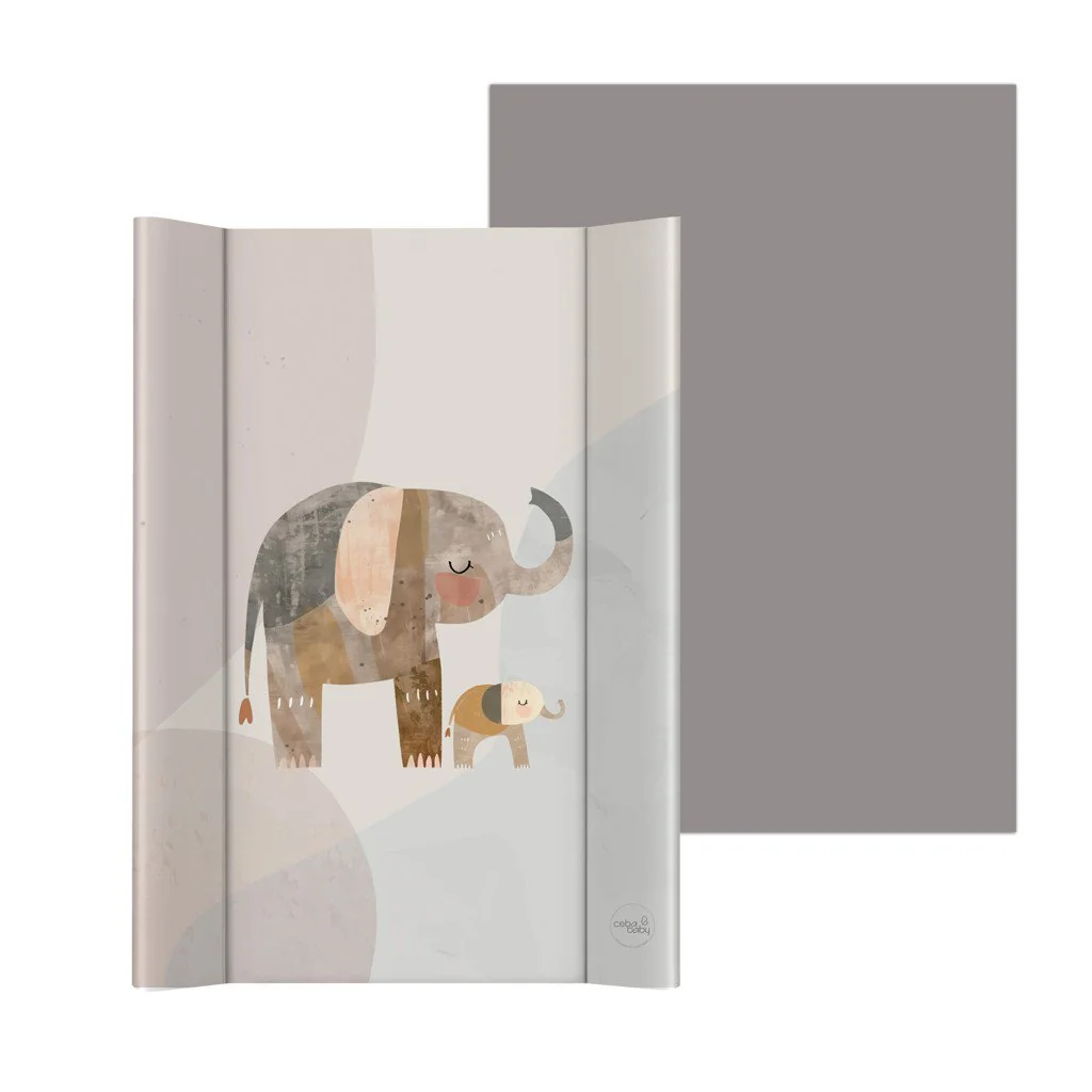 Podložka prebaľovacia 2-hranná s pevnou doskou (50x70) Basic Elephant Family
