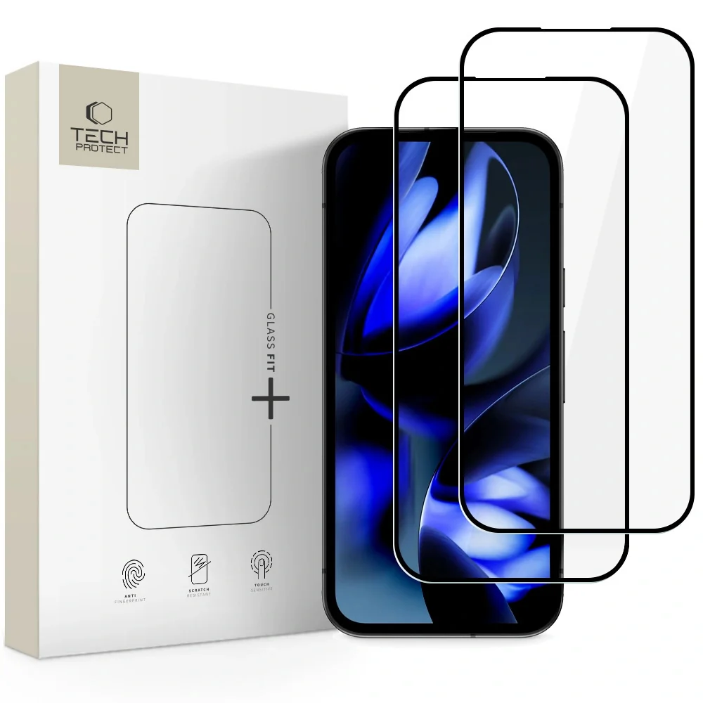 Tech-Protect Glass Fit 2x ochranné sklo na Google Pixel 9A / 10A, čierne ne
