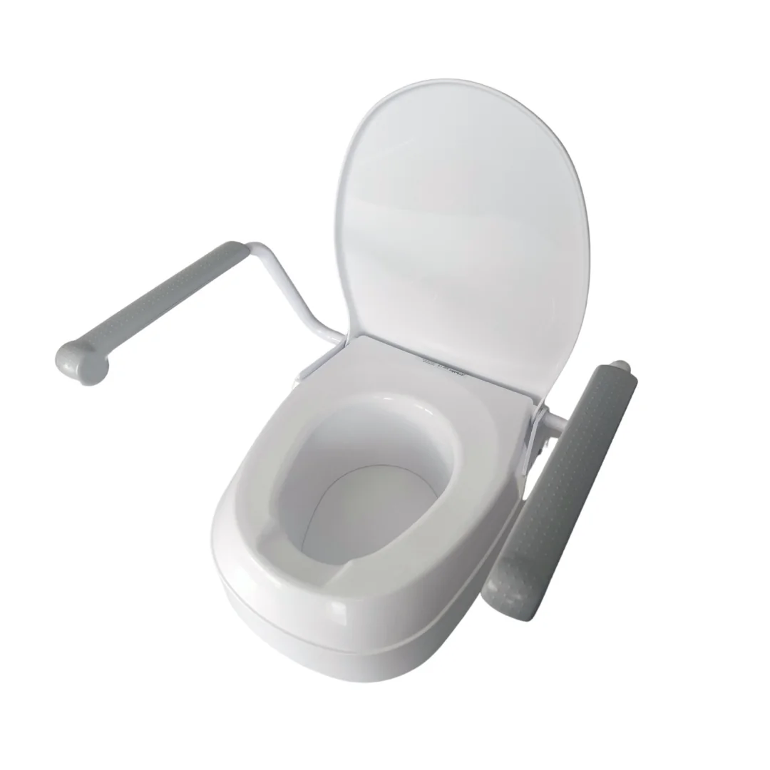 Nadstavec na WC s madlami – nastaviteľná výška 6, 10, 15 cm