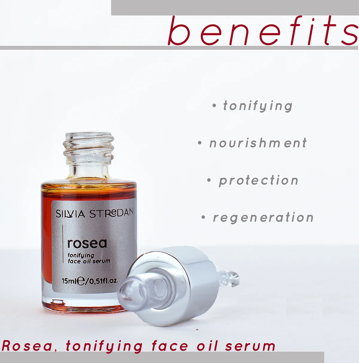 ROSEA, tonizujúce olejové sérum - 15 ml, slovenský výrobok