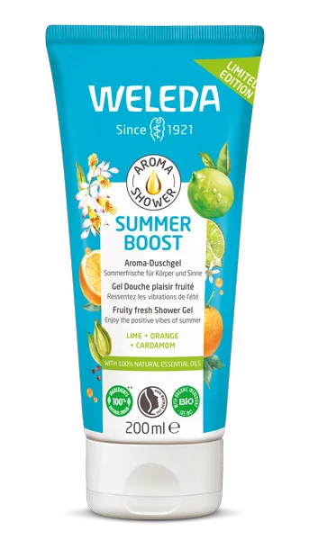 Weleda Aroma Shower Summer Boost 1×200 ml, sprchový gél