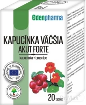 EDENPharma KAPUCÍNKA VÄČŠIA AKUT FORTE 1×20 tbl, výživový doplnok