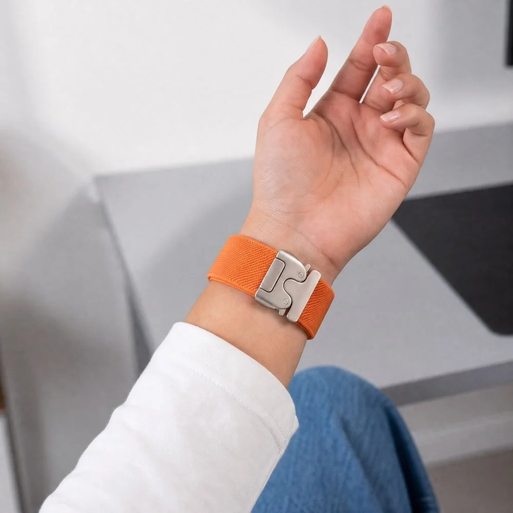 Tech-Protect Nylon Clasp remienok na Samsung Galaxy Watch 8 / 9 / Classic (40 / 44 / 46mm), orange