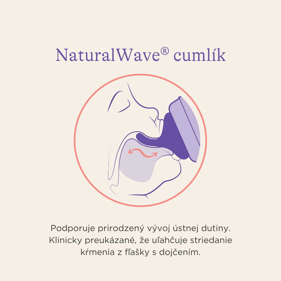 Lansinoh NaturalWave TM cumeľ M 2 ks