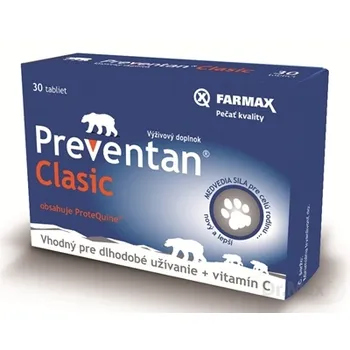 FARMAX Preventan Clasic + vitamín C 1×30 tbl, výživový doplnok