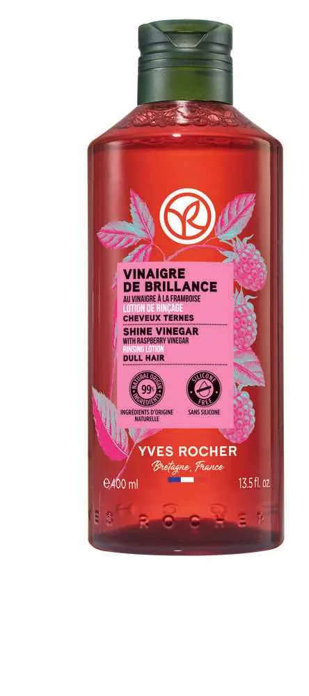 Yves Rocher Malinový ocot pre lesklé vlasy 1×400 ml, ocot pre leské vlasy