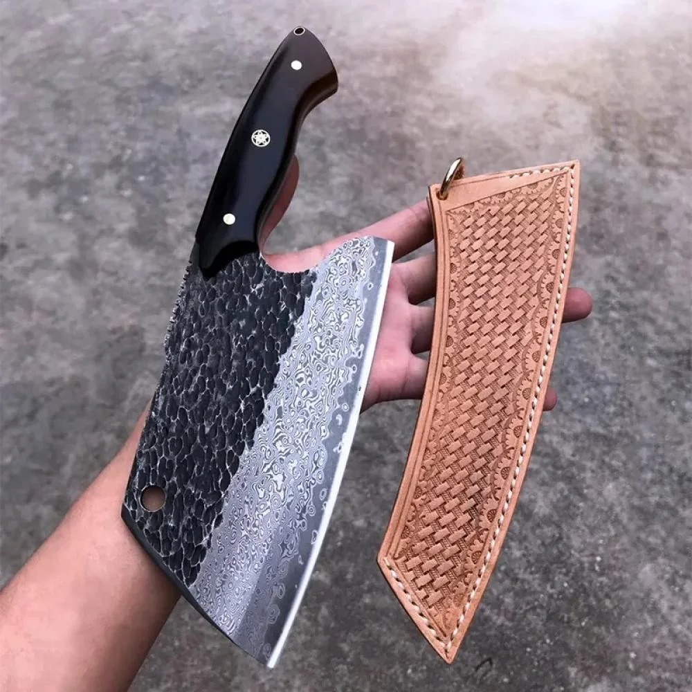 Damaškový kuchynský sekáčik Hideki 27cm, 18cm čepeľ