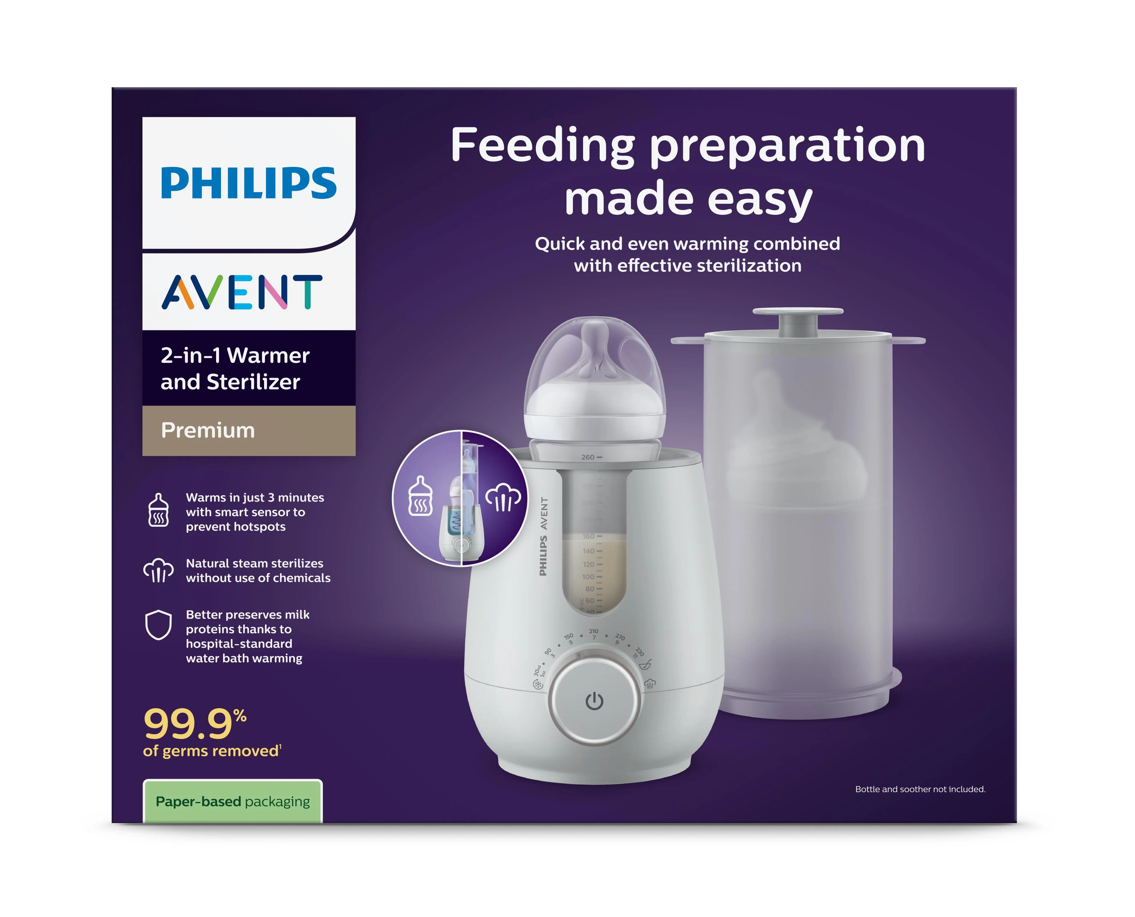 Philips AVENT Ohrievač fliaš a sterilizátor 2v1 SCF359/00 1 ks