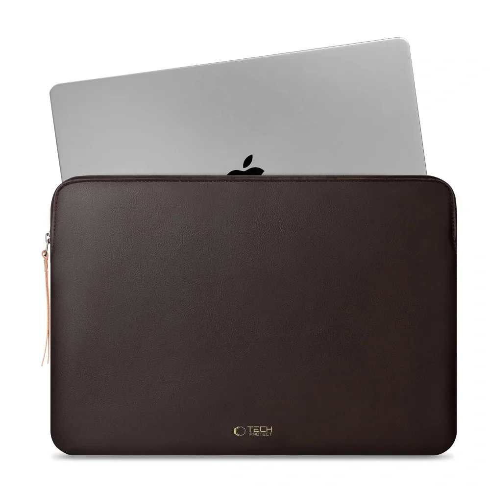 Tech-Protect Fleece obal na notebook 15-16'', tmavohnedý