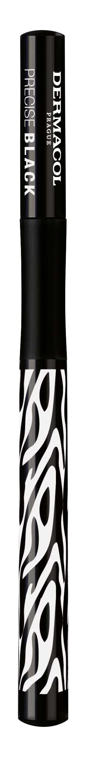 Dermacol Linka na oči Precise Black eyeliner 1×1 ml, fixková linka na oči