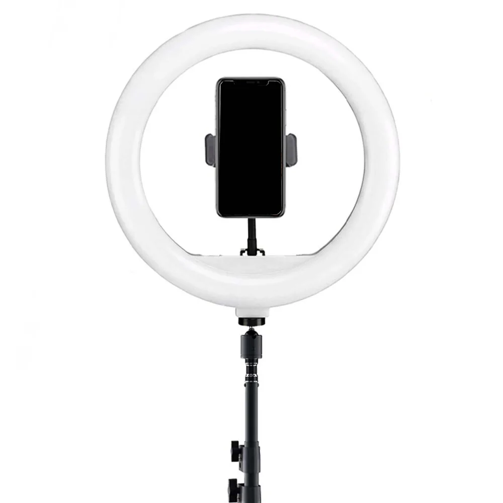 LIVEFY RL-12 Selfie kruhové LED svetlo + statív 2.2m, čierne