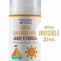 Wooden Spoon Opaľovacie telové mlieko Baby & Family SPF30 50 ml