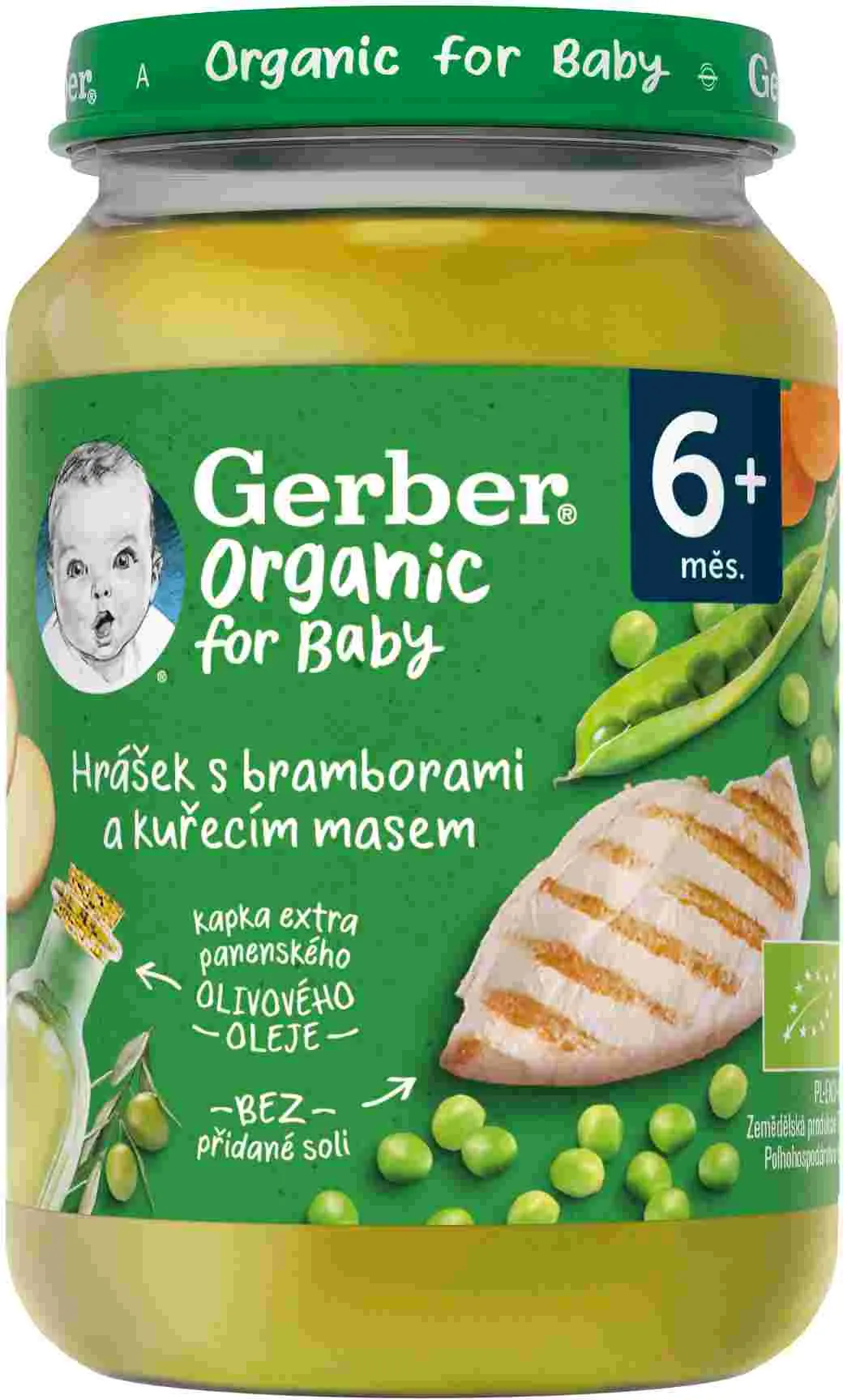 Gerber Organic Mäsovo-zeleninový príkrm 1×190 g, príkrm