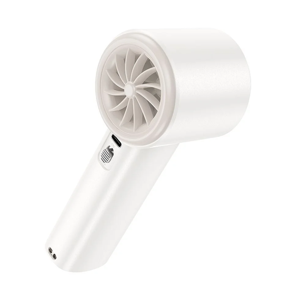 Rýchly prenosný ventilátor, biely