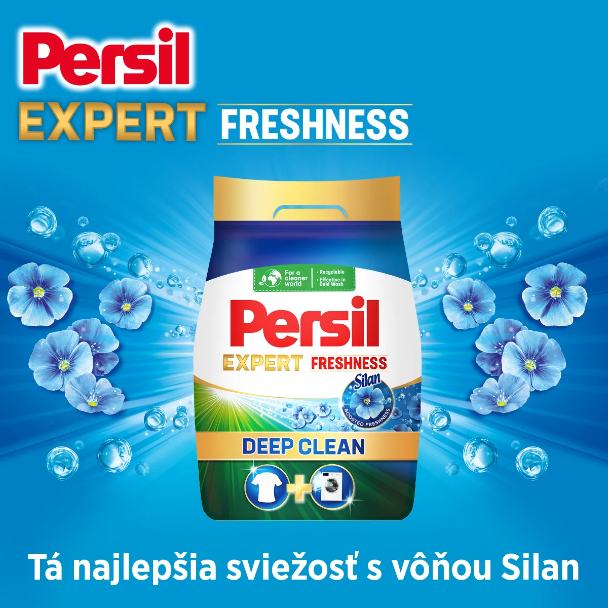 Persil prací prášok Exp. Freshness Silan BOX 54 praní 1×2970 g, prací prášok