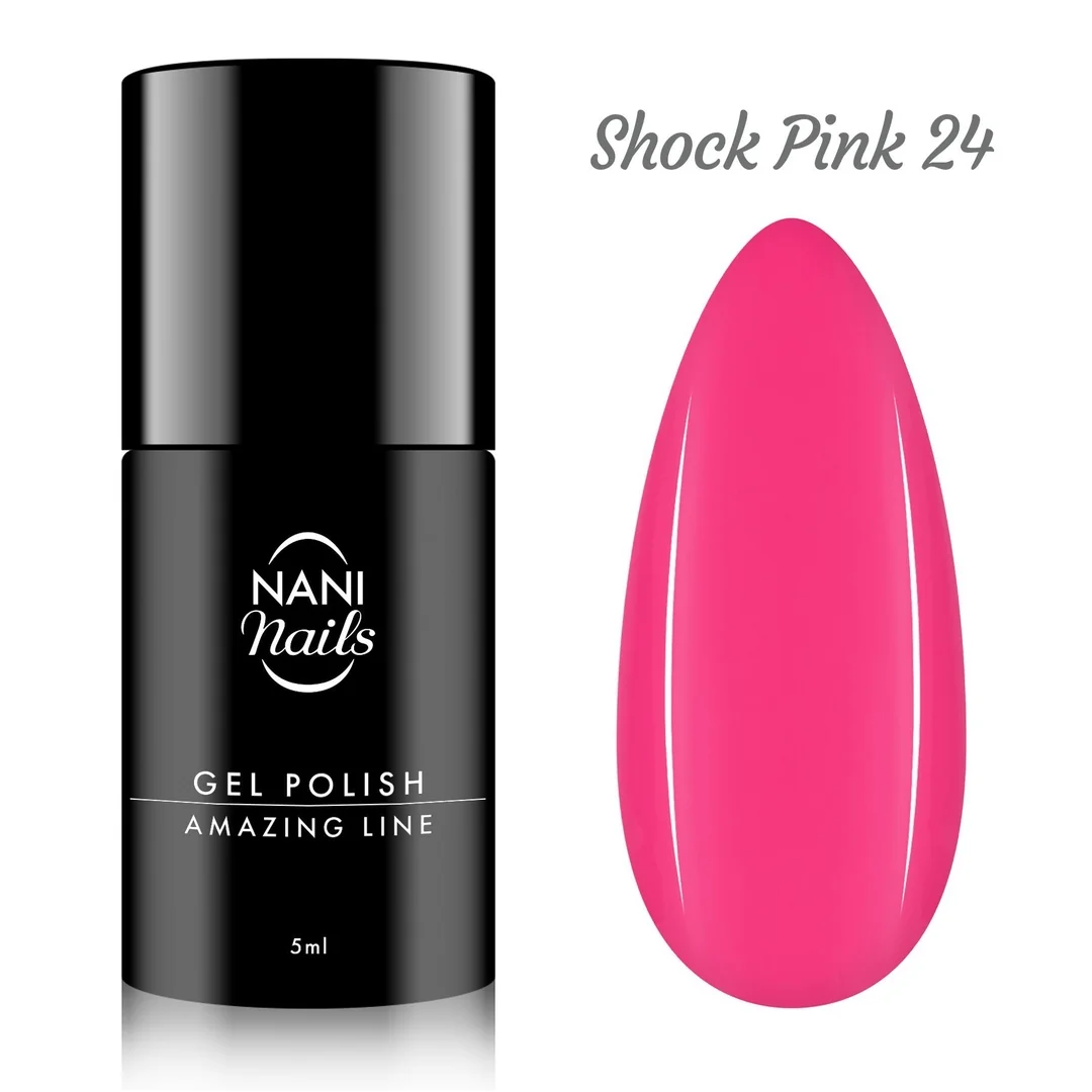 Gél lak Amazing Line – Shock Pink 5 ml, UV/LED gél lak