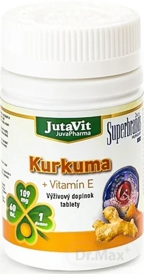 JutaVit Kurkuma + Vitamín E 1×60 tbl, výživový doplnok