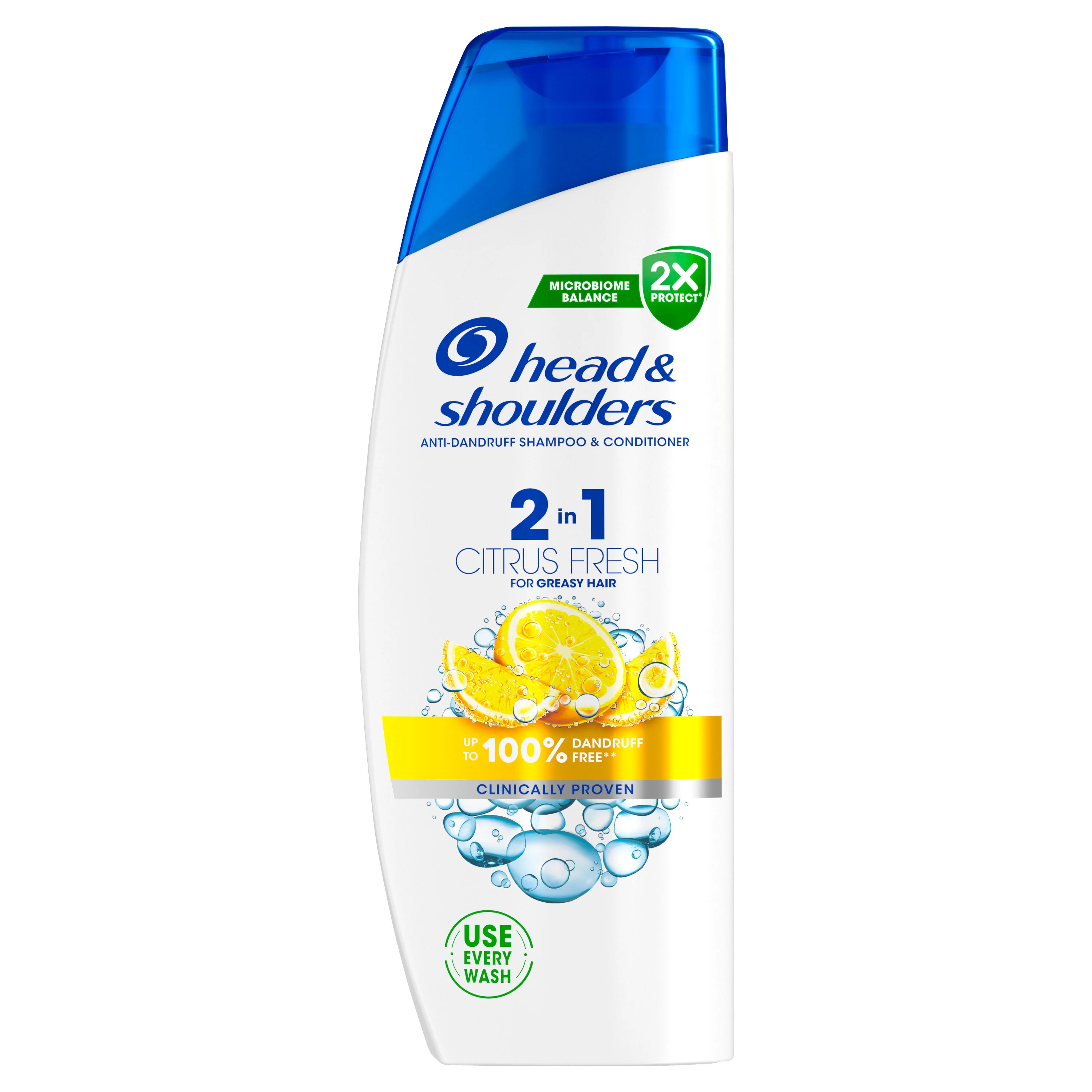 H&S SHP 2V1 CITRUS FRESH MASTNE VLASY 330ML 1×330 ml, šampón na mastné vlasy
